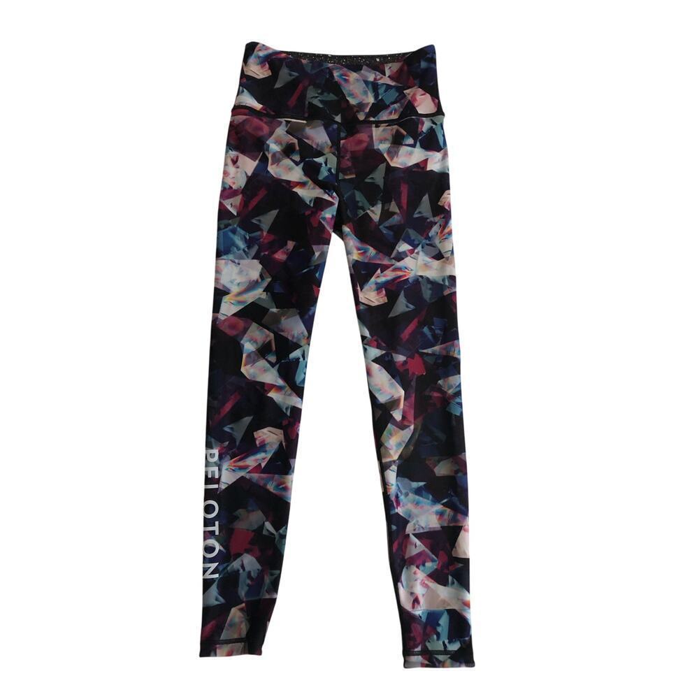 Peloton x WITH Jewels In Space High Waist Legging Size S Purple Multi Reversible